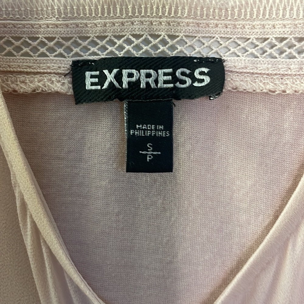 Tiered Pink Express Sleeveless Top - Picture 5 of 5